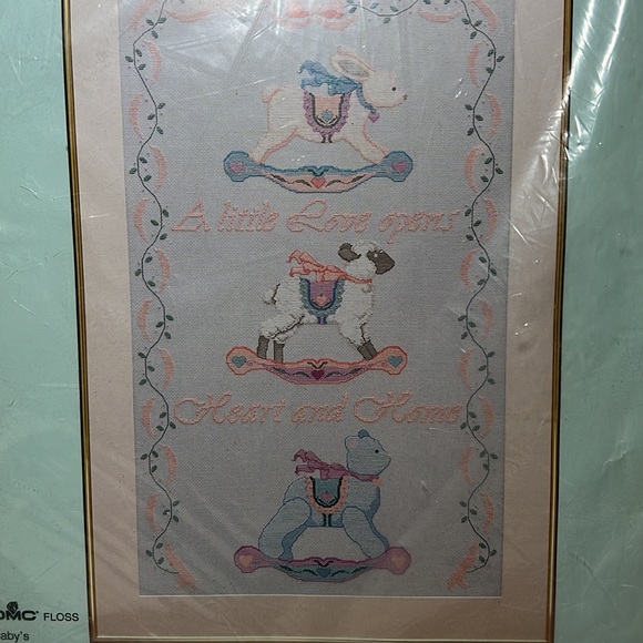 Bernat Baby cross-stitch kit rocker pals - Picture 2 of 6